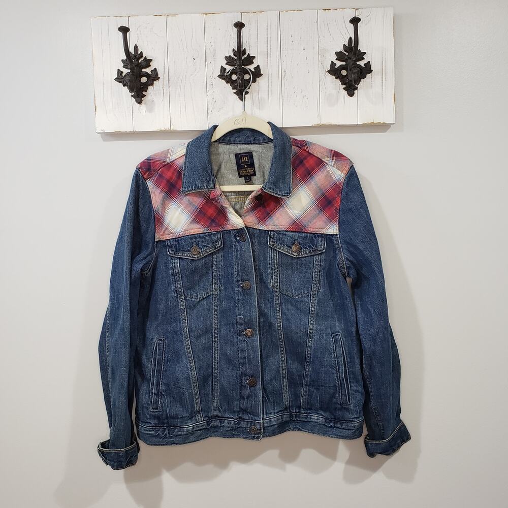 Gap x Pendleton 1969 Icon Denim Jacket Womens L Western Southwestern Collab